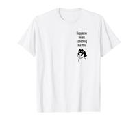 Le Bonheur Signifie Quelque Chose comme... Drôle de Chat T-Shirt Graphique avec Valeur