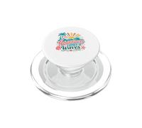 Le Bonheur Vient par Vagues, Design pour Les Amoureux de l'océan et de la Plage PopSockets PopGrip pour MagSafe