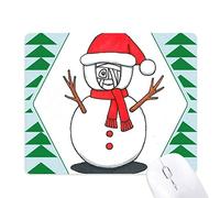 le bonhomme de neige horus écharpe branch tapis de souris green pine tree tapis en caoutchouc