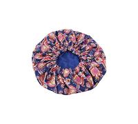 Le bonnet de bain en soie double et le bonnet de nuit sont adaptés pour le bain et le sommeil des femmes avec des cheveux bouclés et des tresses longues par R260 (F, taille unique)