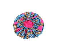 Le bonnet de bain en soie double et le bonnet de nuit sont adaptés pour le bain et le sommeil des femmes avec des cheveux bouclés et des tresses longues par R260 (A, taille unique)