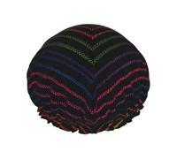 Le bonnet de douche double couche en sergé en forme de cœur empêche les cheveux de s'emmêler pendant la douche et les soins de la peau.