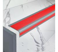 le bord de l'escalier, Garniture de bord d'escalier, moulage nez marche en caoutchouc vinyle, marches adhésives for escaliers extérieurs et intérieurs(B w 5x2.5cm)