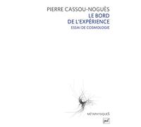 Le bord de l'expérience. Essai de cosmologie