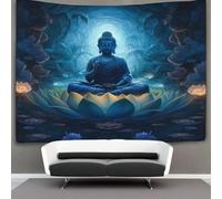 Le Bouddha Tapisserie Art Mural 3D - Tissu Pour La Décoration De Chambre à Coucher, Décosourisions Murales, Nappes Tenture 130cmx150cm