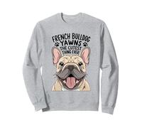 Le bouledogue français bâille la chose la plus mignonne jamais enregistrée pour le sauvetage de race de chien Sweatshirt