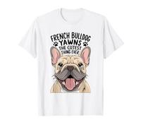 Le bouledogue français bâille la chose la plus mignonne jamais enregistrée pour le sauvetage de race de chien T-Shirt
