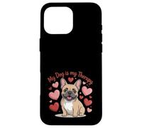 Le Bouledogue français est ma thérapie pour Les Amoureux des Chiens Mignons Coque pour iPhone 16 Pro Max