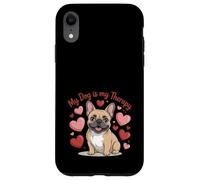 Le Bouledogue français est ma thérapie pour Les Amoureux des Chiens Mignons Coque pour iPhone XR