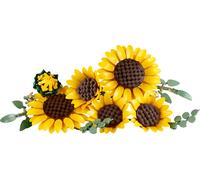 LEGO Botanicals Le Bouquet de Tournesols - Set de Fleurs Artificielles pour Adulte - Tiges d'Eucalyptus - Décoration pour Chambre ou Salon - Idée de Cadeau DIY pour Femme 11502