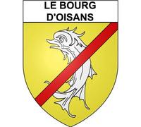 le bourg-d'oisans 38 ville Stickers blason autocollant adhésif - Taille : 4 cm