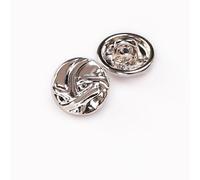 Le bouton, 20 pièces, petit bouton de couture 11 mm for vêtements, chemises(Silver)