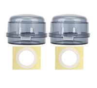 Le bouton de poêle à gaz couvre un protecteur de preuve pour enfants pour la cuisine à domicile 2pcs (Rayon noir)