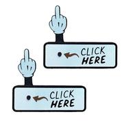 Le Bouton Surprise «Cliquez Ici»- Cadeau Amusant Et Amusant, Imprimé en 3D, Jouet Amusant avec Un Bouton Pop-up, Blague Interactive Et Originale for Exprimer Son Humeur, for La Famille