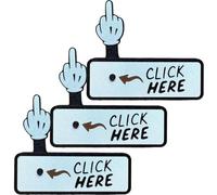Le Bouton Surprise «Cliquez Ici»- Cadeau Amusant Et Amusant, Imprimé en 3D, Jouet Amusant avec Un Bouton Pop-up, Blague Interactive Et Originale for Exprimer Son Humeur, for La Famille
