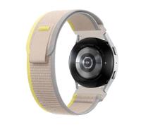 Le bracelet de montre en silicone est compatible avec la Galaxy Watch 4 5 6 Classic 5 Pro Gear S3 Active 2 Trail Loop GT 2e 3 Pro(Yellow Beige,20mm watch band)