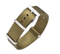 Le bracelet en nylon est compatible avec une largeur d'attache de 20 mm à 22 C'est un montre unisexe décontracté et résistant l'eau la transpiration(Green,20mm)