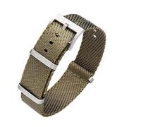 Le bracelet en nylon est compatible avec une largeur d'attache de 20 mm à 22 C'est un montre unisexe décontracté et résistant l'eau la transpiration(Green Gray,20mm)