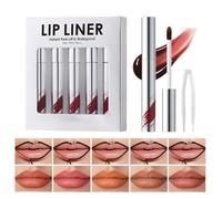 le brillant à lèvres, le brillant à lèvres étanche - 5x pelage du brillant à lèvres de maquillage de longue durée | Cosmétiques portables couleur hautement pigmentée avec des extraits de pour le maria