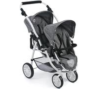 Le buggy twinny pour poupées, anthracite