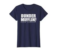 Le Bureau Dunder Mifflin Vintage T-Shirt, Femme, Bleu Marine, S