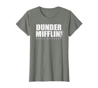 Le Bureau Dunder Mifflin Vintage T-Shirt, Femme, Vert Kaki chiné, XS