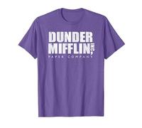 Le Bureau Dunder Mifflin Vintage T-Shirt, Homme, Violet Chiné, XXL
