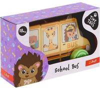 Le bus scolaire magnétique Tiny Tails - un jouet créatif en bois pour les petits, parfait pour jouer et apprendre Développez l'imagination de votre enfant dès aujourd'hui