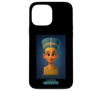Le Buste de la Reine égyptienne Nefertiti Dessin animé Graphique Coque pour iPhone 13 Pro Max