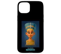 Le Buste de la Reine égyptienne Nefertiti Dessin animé Graphique Coque pour iPhone 15 Plus