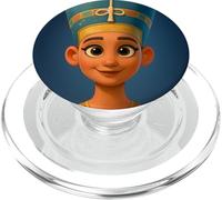 Le Buste de la Reine égyptienne Nefertiti Dessin animé Graphique PopSockets PopGrip pour MagSafe