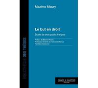 Le But En Droit - Etude De Droit Public Français