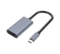 Le câble de connecteur masculin HDTV Male, support 4K30Hz, gris, adaptateur de port d'affichage, convertisseur de type C, audio clair, pour ordinateur portable, moniteur, projecteur, téléviseur