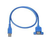 Le câble d'extension peut être fixé. Câble de données USB 3.0 mâle vers femelle avec trou de vis fixe (0,6 m)