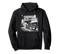 Le Cadeau Brutal Motorcycle Rider Biker Lifestyle Rules The Road Sweat à Capuche