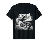 Le Cadeau Brutal Motorcycle Rider Biker Lifestyle Rules The Road T-Shirt