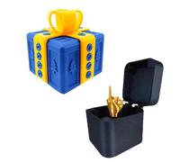 Le cadeau ennuyeux avec les doigts 3D jouet à visser dans une boîte cadeau amusante avec un doigt d'honneur - Armoire pop-up pour s'amuser et se divertir au bureau, comme décoration d'intérieur ou