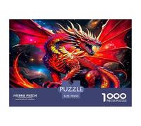 Le Cadeau Parfait Puzzle Dragon coloré Créature Mythique 70x50cm/1000pcs 1000 Pièces pour Adultes Enfants