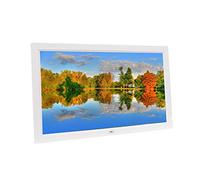 Le Cadre Photo numérique de 17 Pouces Prend en Charge la Fonction de Diffusion Mixte de réveil/Calendrier/Musique d'image Lecteur de publicité vidéo HD Cadre Photo numérique HD 1920 * 1080 Cadre phot