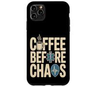 Le café Avant Le Chaos : Un ambulancier paramédical EMS Change de Vie Coque pour iPhone 11 Pro Max