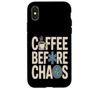 Le café Avant Le Chaos : Un ambulancier paramédical EMS Change de Vie Coque pour iPhone X/XS