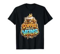 Le café coule dans Mes veines T-Shirt