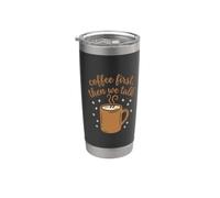 Le café d'abord, puis nous parlons de conception des rituels matinaux Gobelet isotherme en acier inoxydable double paroi
