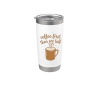 Le café d'abord, puis nous parlons de conception des rituels matinaux Gobelet isotherme en acier inoxydable double paroi