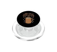 Le café d'abord, Puis Nous parlons de Conception des rituels matinaux PopSockets PopGrip pour MagSafe