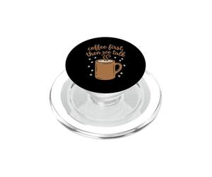 Le café d'abord, Puis Nous parlons de Conception des rituels matinaux PopSockets PopGrip pour MagSafe