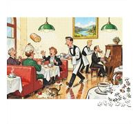 Le Café de Vienne Strudel Slide Puzzle en Bois Imperméable Puzzles De 1000 Pièces pour Adultes Cadeaux Impossible Jeux De Stimulants