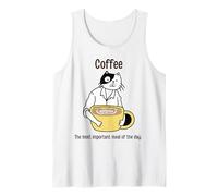 Le café est Le Repas Le Plus Important de la journée Débardeur