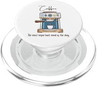 Le café est Le Repas Le Plus Important de la journée PopSockets PopGrip pour MagSafe