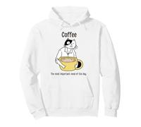 Le café est Le Repas Le Plus Important de la journée Sweat à Capuche